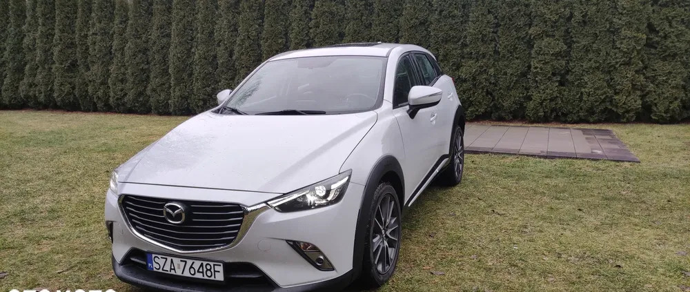 poręba Mazda CX-3 cena 65900 przebieg: 125800, rok produkcji 2016 z Poręba